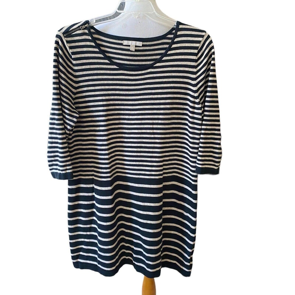 Banana Republic Women's Dress XL Sweater Fitted Stretch Striped O127